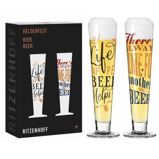 Ritzenhoff 6271002 Bierglas 2er-Set F25 HELDENFEST Bier 2025