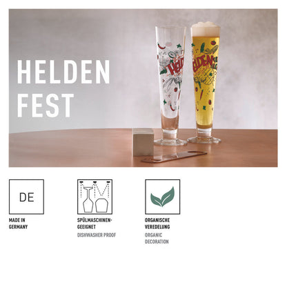 Ritzenhoff 6271002 Bierglas 2er-Set F25 HELDENFEST Bier 2025