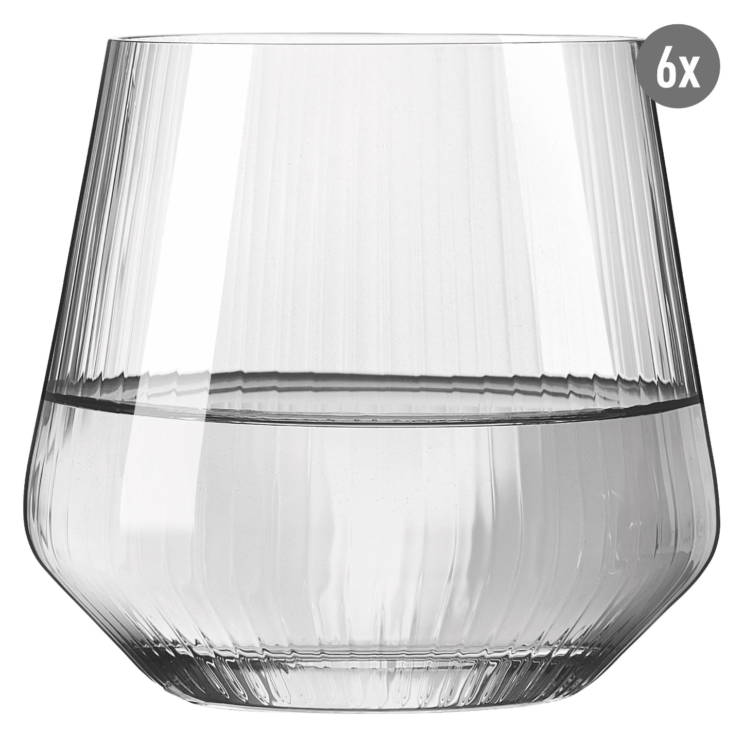 Ritzenhoff Sonnenschliff ALLROUNDGLAS-SET H24 RDT 2024 / Wassergläser 6er Set / Whiskygläser