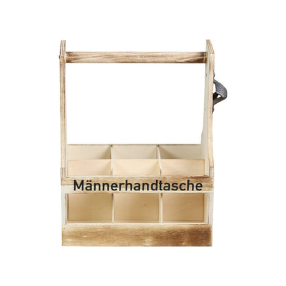 KESPER 6626413 Flaschenträger, geflammt, Sperrholz, FSC / Tray / Six-Pack