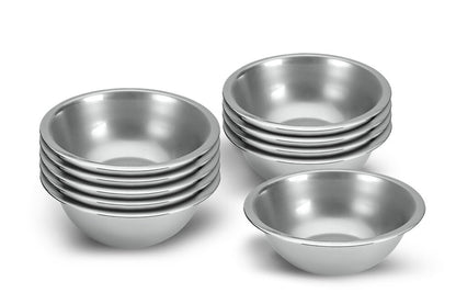 10er SET METALTEX 690706010 Rührschüssel 17 cm aus Edelstahl