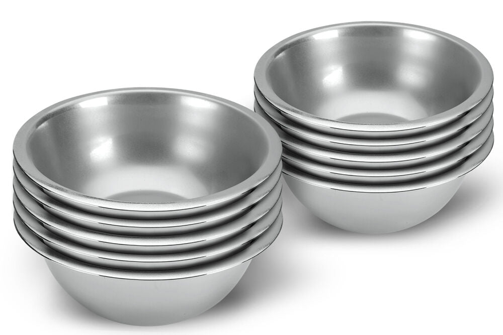 10er Set METALTEX 690708010 Rührschüssel 24 cm aus Edelstahl