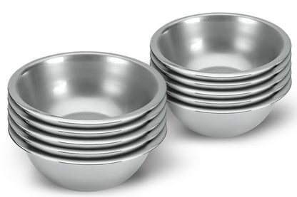 10er Set METALTEX 690708010 Rührschüssel 24 cm aus Edelstahl