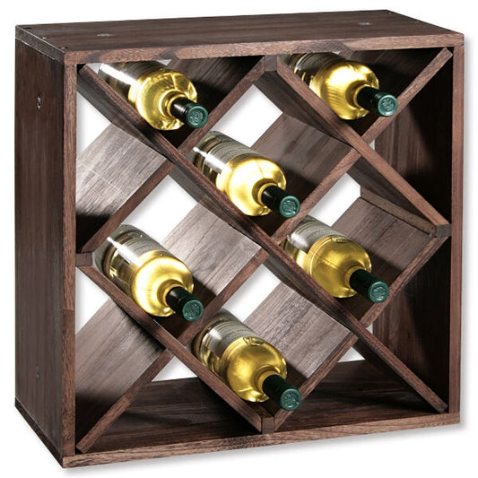 KESPER 69244 Weinregal aus Kiefernholz für 20 Flaschen, 50 x 50 x 25 cm / Weinflaschen-Regalsystem
