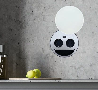 SMILE Doppelsteckdose USB / Tischsteckdose / Steckdose / Doppel-Steckdose