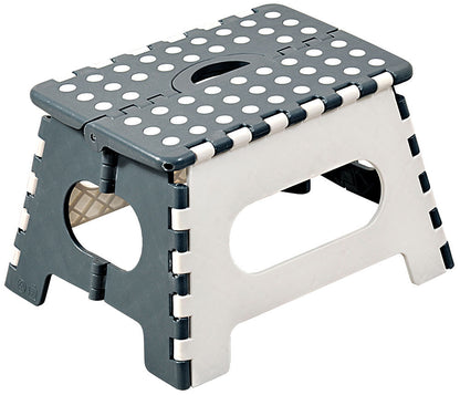 KESPER Klapptritt 70533 aus Kunststoff, weiß/grau/ Hocker / Klappstiege