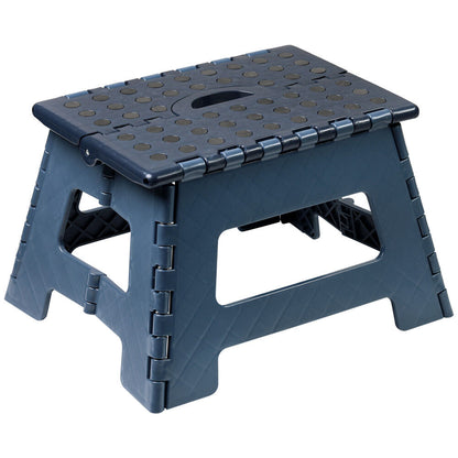 KESPER Klapptritt 70630 aus Kunststoff, dunkelblau / Hocker / Klappstiege