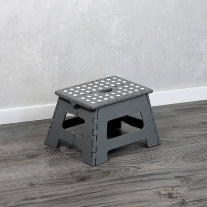 KESPER 70635 Klapptritt aus Kunststoff, grau,  35 x 27 x 22 cm / Hocker / Klappstiege