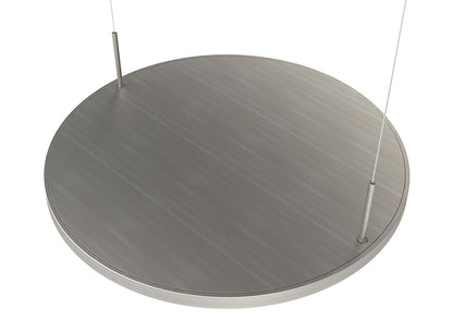 Plate 4 LED Pendelleuchte 4-fach Aluminium Edelstahlfarbig eloxiert mit Acrylglas satiniert / Hängeleuchte /… – Bild 3