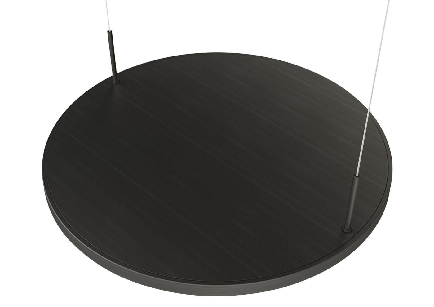 Plate 3 LED Pendelleuchte 3-fach aus Aluminium schwarz matt mit Acrylglas satiniert / Hängeleuchte / Tischleuchte – Bild 3