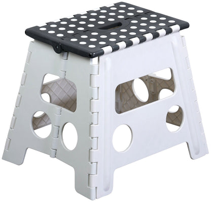 KESPER 70732 Sitzhocker, faltbar, weiß/grau, 36,5 x 30 x 32 cm / Hocker