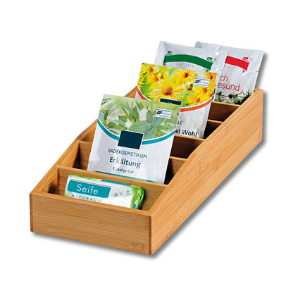 KESPER 70822 Aufbewahrungsbox aus Bambus 15 x 35 x 7 cm für Tütensuppen oder -saucen