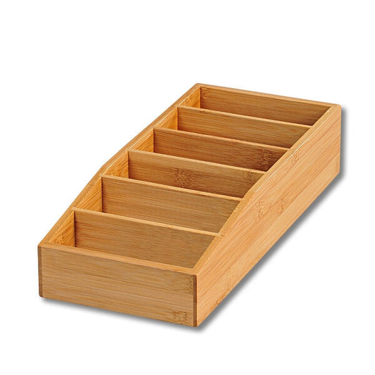 KESPER 70822 Aufbewahrungsbox aus Bambus 15 x 35 x 7 cm für Tütensuppen oder -saucen