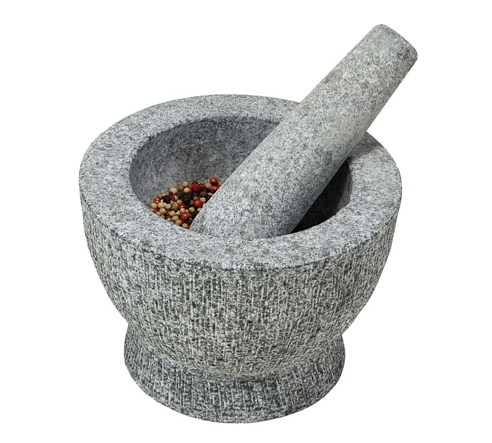 KESPER 71502 Mörser mit Schlegel aus Granit - hell / Granit-Mörser / Kräutermörser