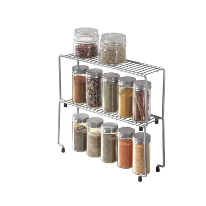 METALTEX 364310000 Spice Bridge Gewürzregal stapelbar 2er-Set 29 x 7 x 14 cm, Polytherm / Raumsparer