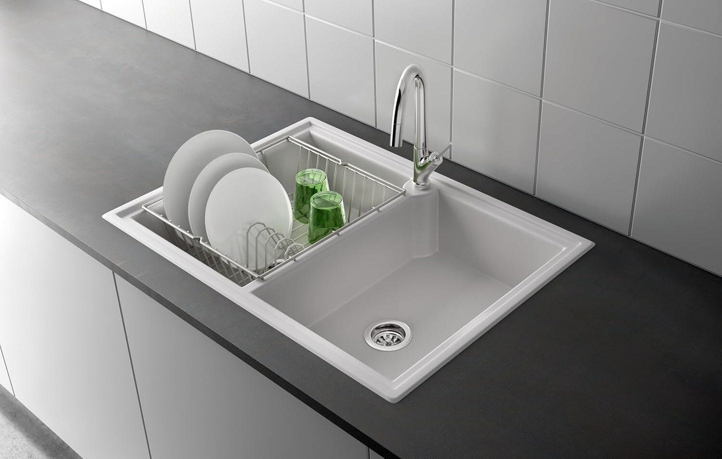 METALTEX 321440000 Lipsia Luxy Spülkorb Chrometherm / Geschirrkorb / Abtropfgestell