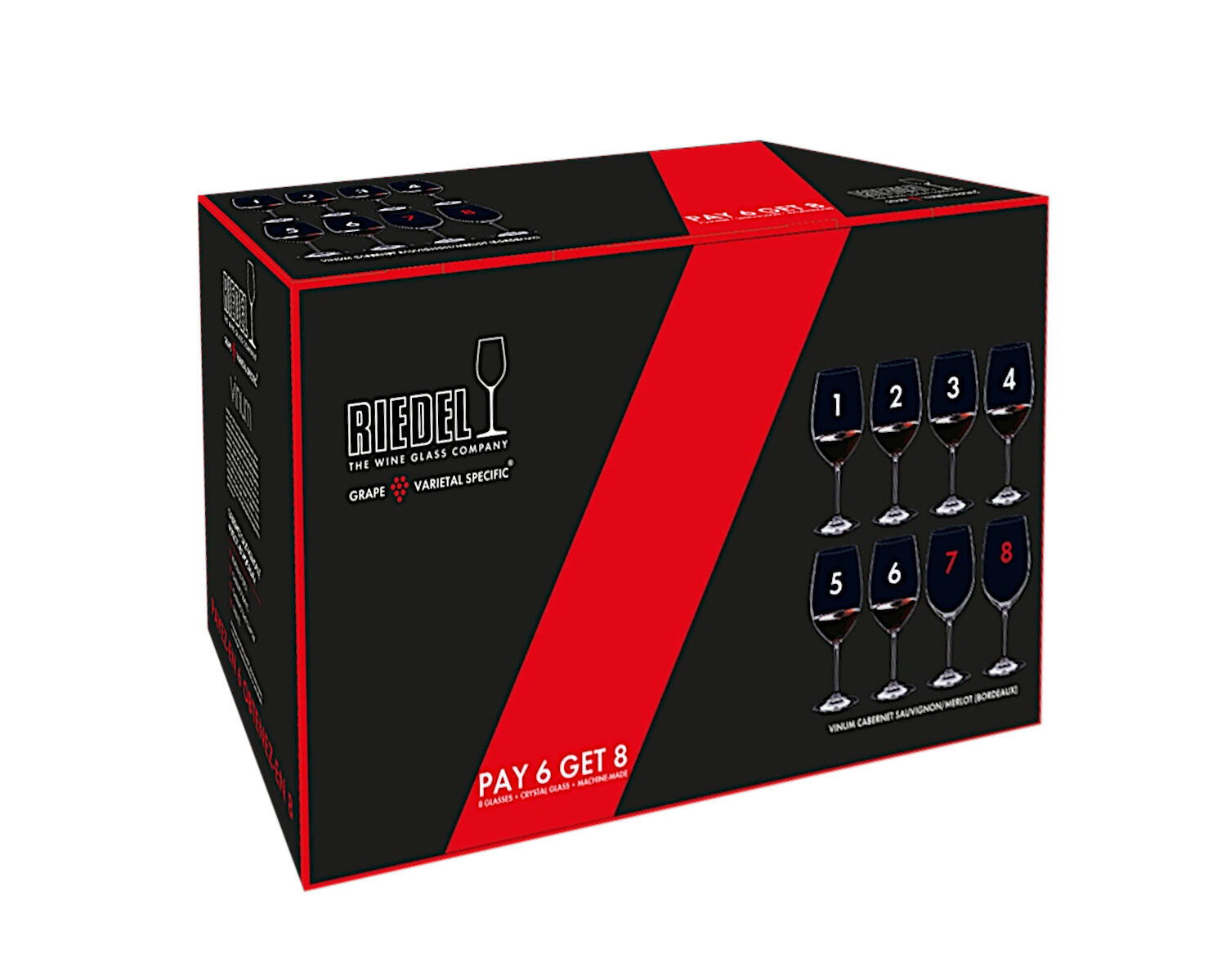 RIEDEL 7416/0 VINUM Cabernet Sauvignon / Merlot VORTEILSSET - KAUF 8 ZAHL 6 – Bild 8