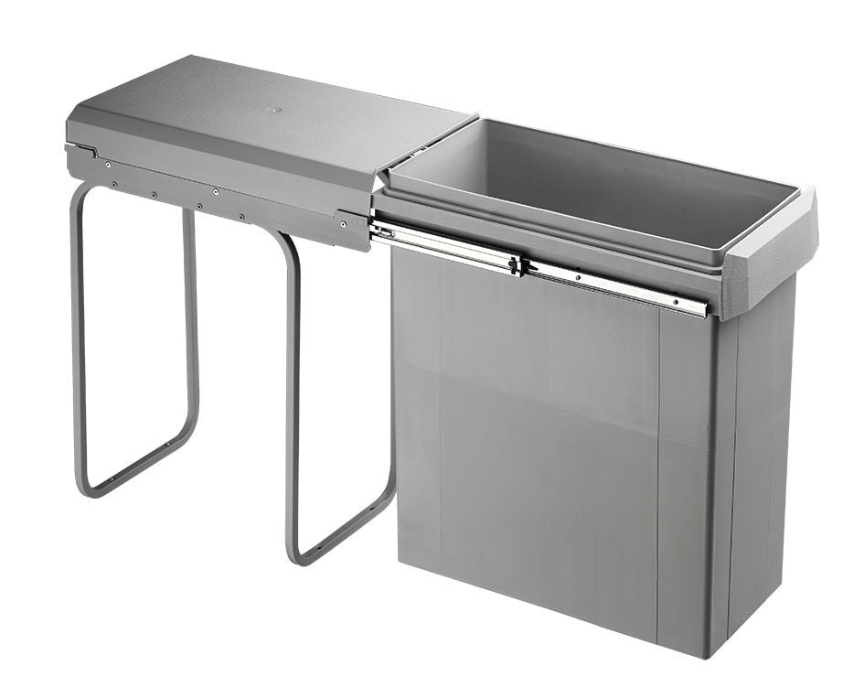 WESCO 755640-85 Abfallsorter 40 Liter Big-Boy 40 DT light-grey ab 30 cm Schrankbreite