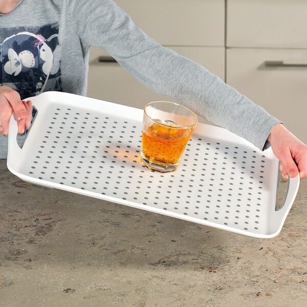 KESPER 77200 Serviertablett aus Kunststoff, weiß / Tablett / Frühstückstablett