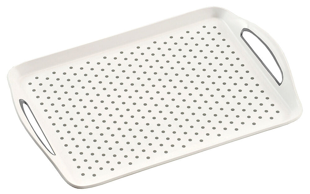 KESPER 77200 Serviertablett aus Kunststoff, weiß / Tablett / Frühstückstablett