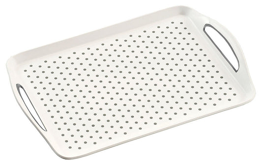 KESPER 77200 Serviertablett aus Kunststoff, weiß / Tablett / Frühstückstablett