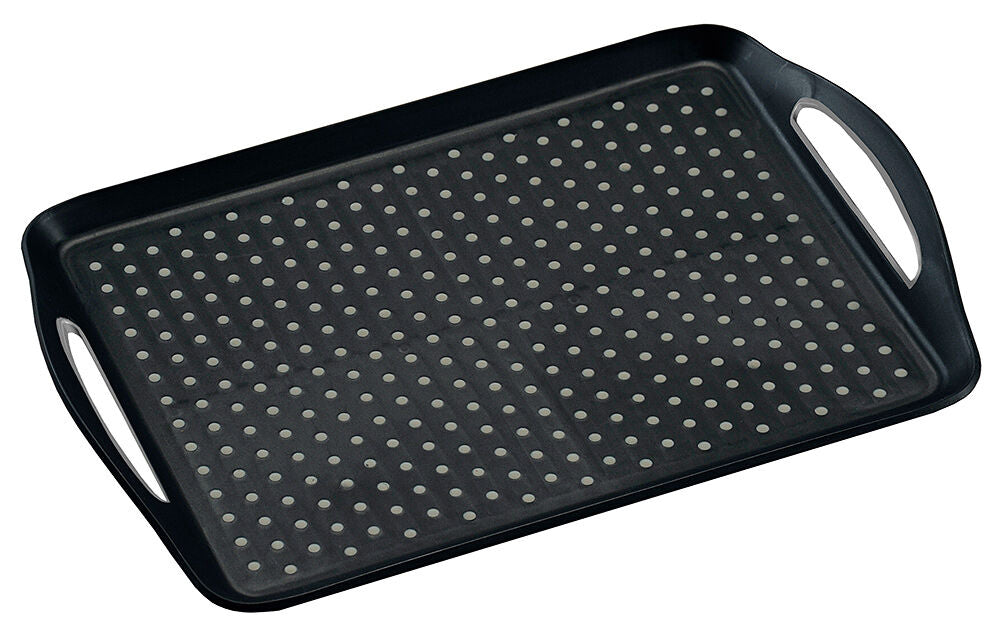KESPER 77201 Serviertablett aus Kunststoff, schwarz / Tablett / Frühstückstablett