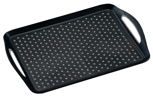 KESPER 77201 Serviertablett aus Kunststoff, schwarz / Tablett / Frühstückstablett