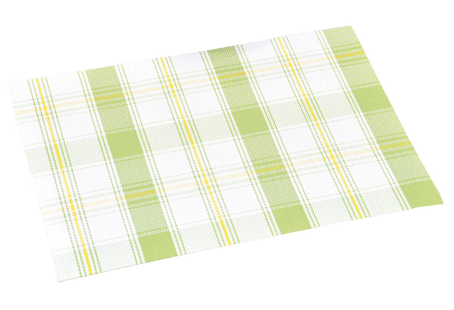 KESPER 77548 Platzset, Kunststoff, grün-weiß kariert, 43 x 29 x 0,1 cm