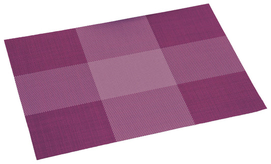 KESPER 77560 Platzset, Kunststoff, brombeere kariert, 43 x 29 x 0,1 cm