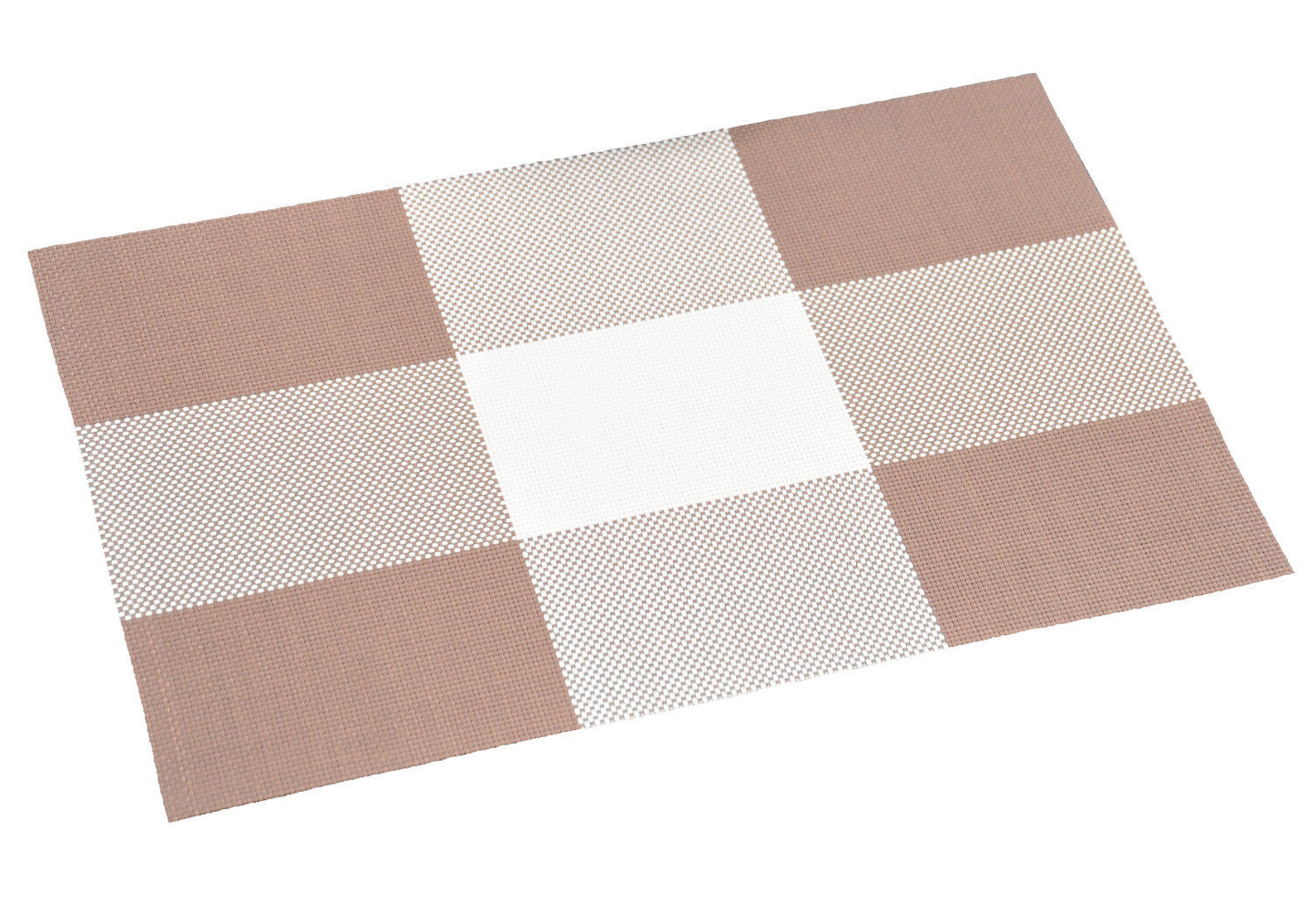 KESPER 77563 Platzset, Kunststoff,  braun kariert, 43 x 29 x 0,1 cm