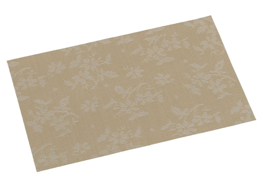KESPER 77662 Platzset, Kunststoff, Flora-beige, 43 x 29 x 0,1 cm