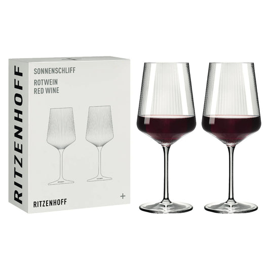 Ritzenhoff 8000002 Rotweinglas-Set #1 SONNENSCHLIFF RDT 2024 in Geschenkbox