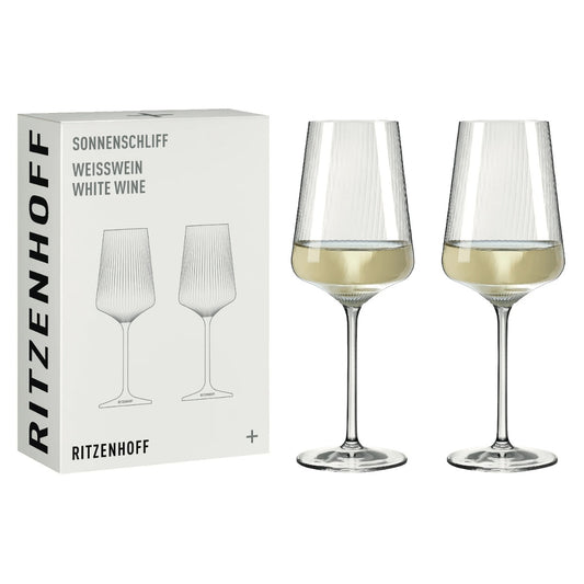 Ritzenhoff 8000003 Weißweinglas-Set #1 SONNENSCHLIFF RDT 2024 in Geschenkbox
