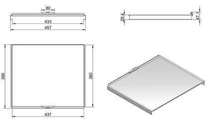 Gesamtdeckel herausziehbar für COX BOX 2T/500 und Cox Base 500 Abfallsysteme / Komplettdeckel / Ersatzdeckel / Deckel /… – Bild 2