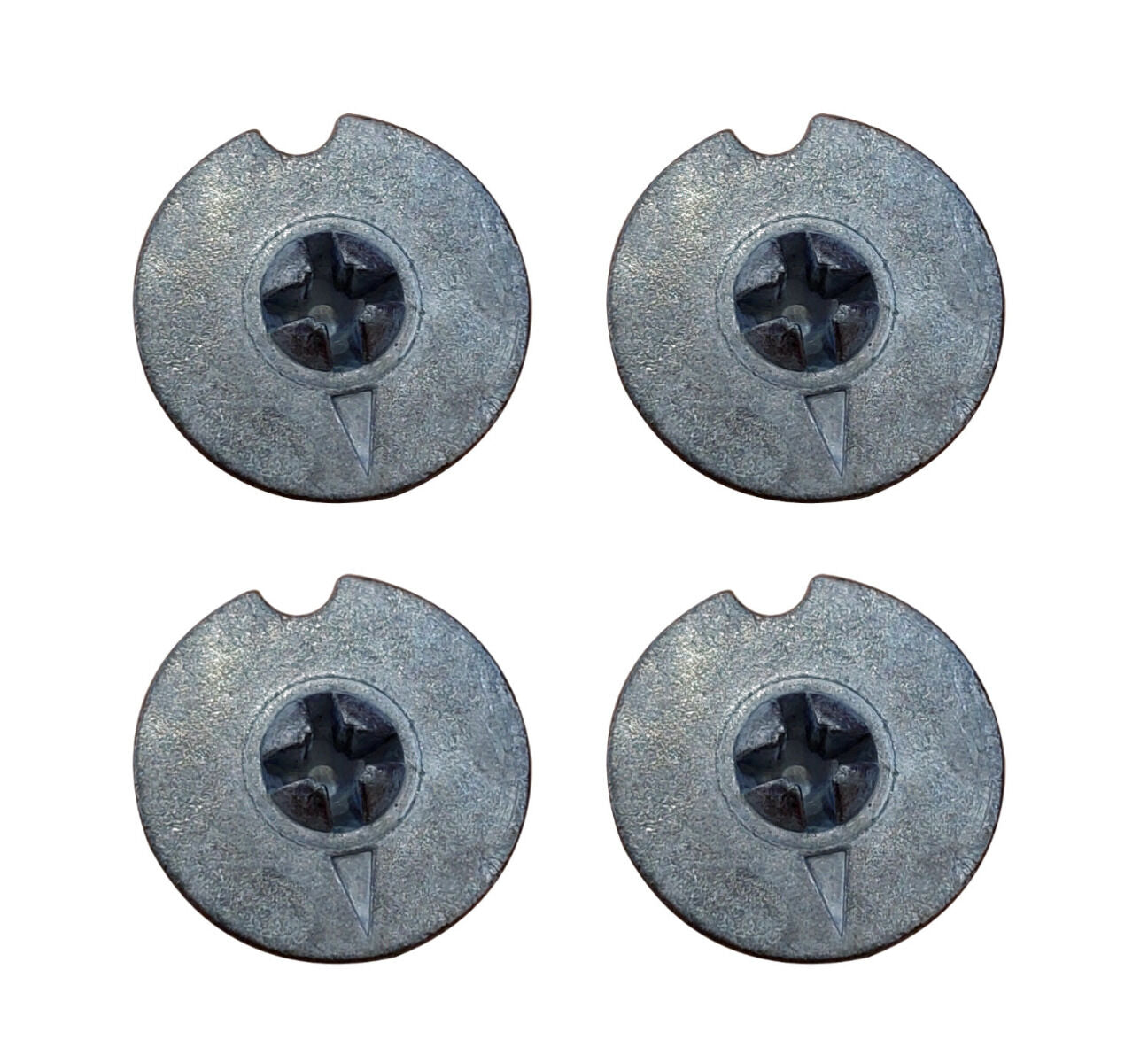 NABER 8010155 Arretierungsschrauben (Kreuz) im 4er-Set für Cox Abfallsorter mit Frontauszug