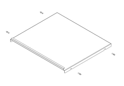 COX BOX Gesamtdeckel, silber für Abfallsorter COX CAST 450 / Ersatzdeckel / Sorterdeckel – Bild 3