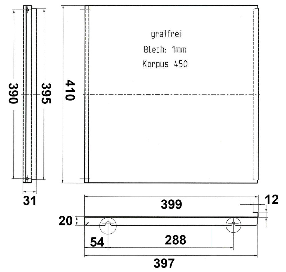 COX BOX Gesamtdeckel, silber für Abfallsorter COX CAST 450 / Ersatzdeckel / Sorterdeckel – Bild 2