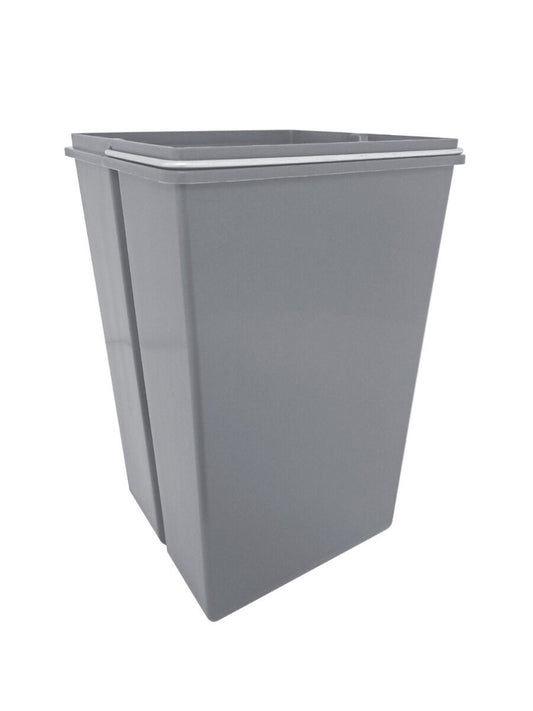 WESCO Ersatzeimer 15 L für Abfallsammler DOUBLE-BOY 410 X / 300-2, alugrau (Art.-Nr. 8011912)