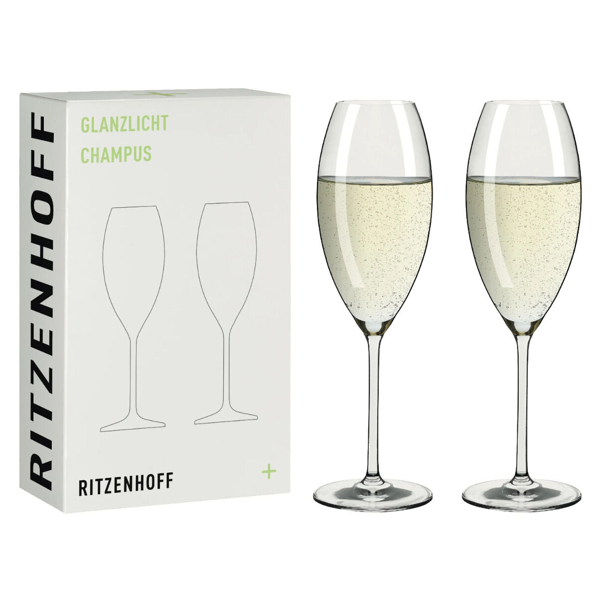 Ritzenhoff 8011003 Champagnerglas-Set #1 GLANZLICHT RDT 2024 in Geschenkbox