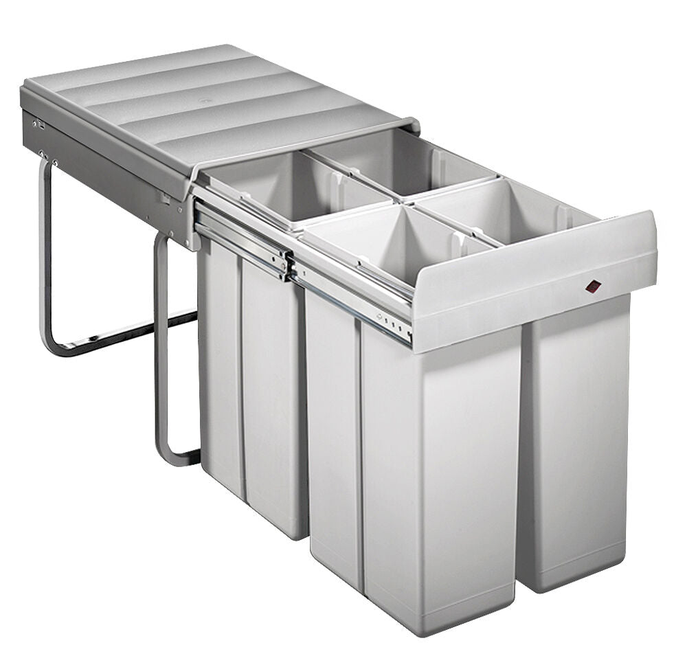 WESCO 757711-85 Abfallsorter 40 (4x10) Liter QUARTA 1 ab 40 cm Schrankbreite
