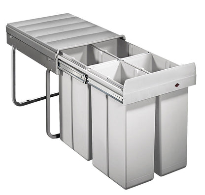 WESCO 757711-85 Abfallsorter 40 (4x10) Liter QUARTA 1 ab 40 cm Schrankbreite