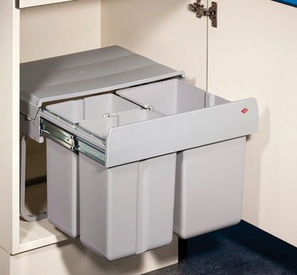 WESCO 757451-85 Abfallsorter 30 (2x7,5 + 15) Liter TRIO SHORTY ab 50 cm Schrankbreite – Bild 3