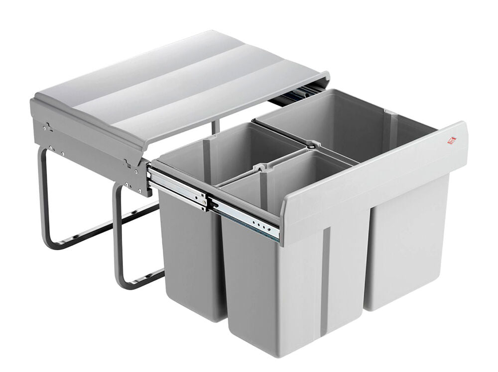 WESCO 757451-85 Abfallsorter 30 (2x7,5 + 15) Liter TRIO SHORTY ab 50 cm Schrankbreite