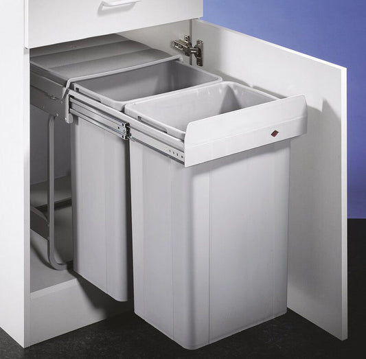 WESCO 757811-85 Abfallsorter 52 (2x26) Liter BIG DOUBLE ab 40 cm Schrankbreite / Traditionline Double-Master 485…
