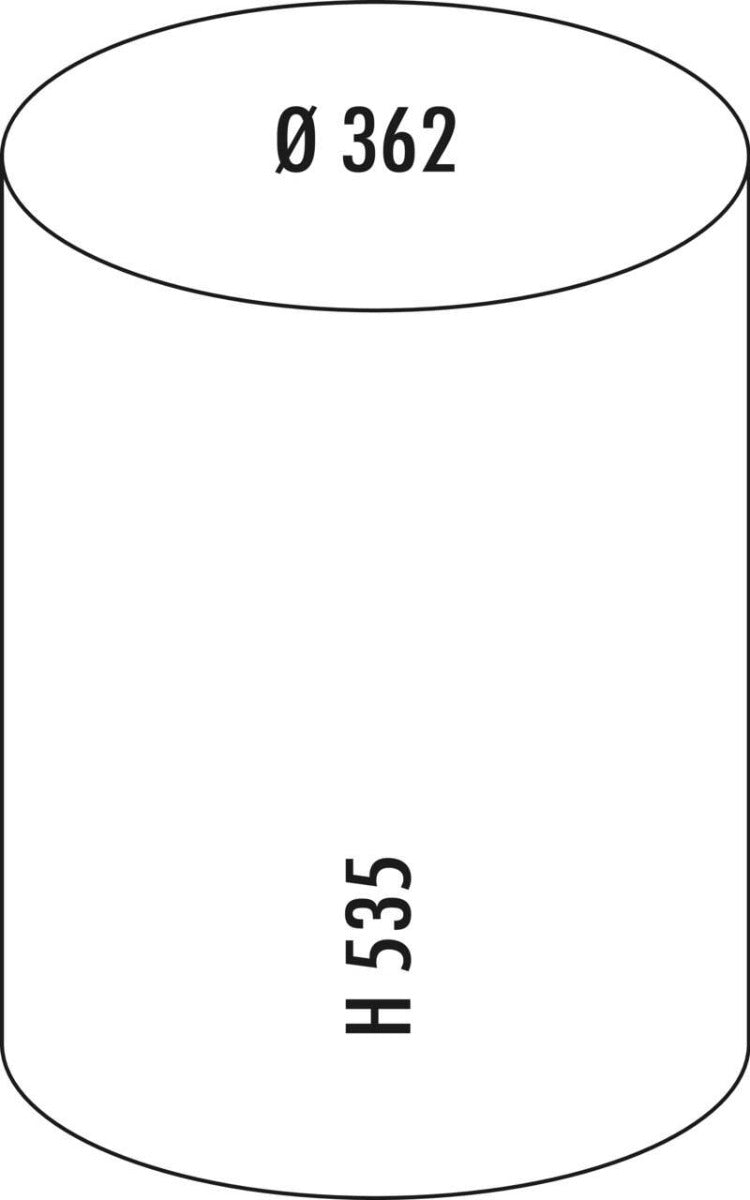 WESCO 134331-74 Baseboy 15 Abfalleimer in WEISS MATT mit 15 Liter Abfallvolumen und Fußtritt / Treteimer / Mülleimer