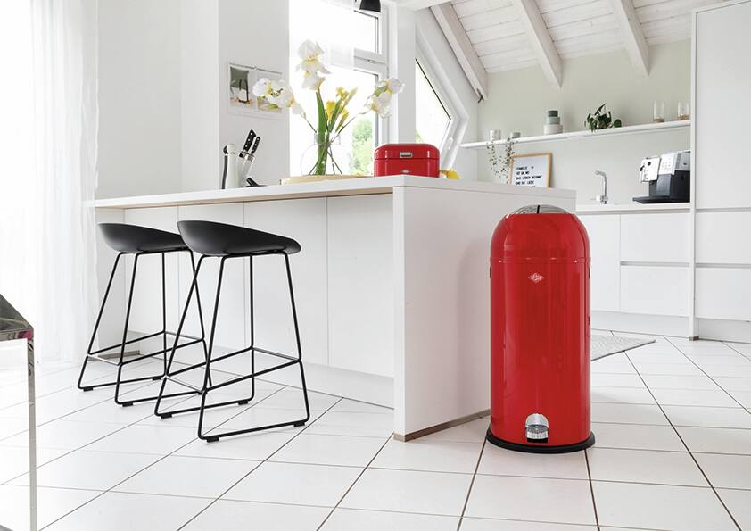 WESCO Tretabfalleimer KICKMASTER MAXI mit 40 Liter Volumen / Abfallsammler / Mülleimer