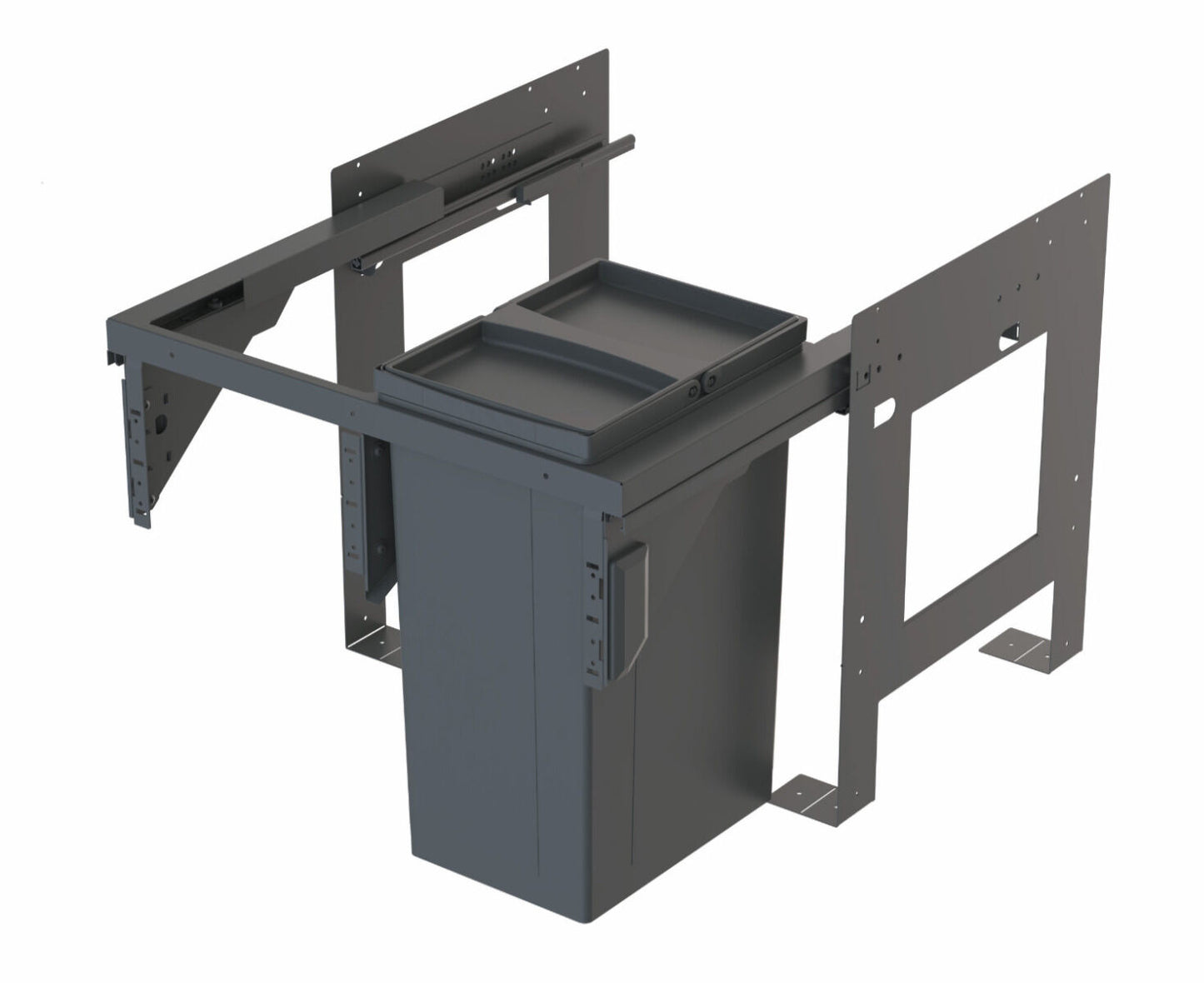 Wesco Abfallsammelsystem Pullboy Soft Fusion 480 K/600-1, anthrazit, 29 (1x29) Liter für 60 cm Schrank – Bild 2