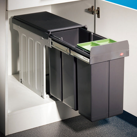 WESCO 857621-11 Abfallsorter 30 (20+10) Liter BIO DOUBLE 30 DT ab 30 cm Schrankbreite