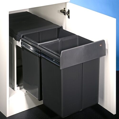 WESCO 887911-11 Abfallsorter DOUBLE MASTER MAXI 40 DT ab 40 cm Schrankbreite / Abfallvolumen 40 Liter (2x20) /… – Bild 3