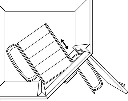 WESCO 782652-11 Abfallsorter für Eckschränke / CORNER BOY 2 / Abfalleimer / Abfallsammler / Mülleimer / Eckschrank – Bild 3